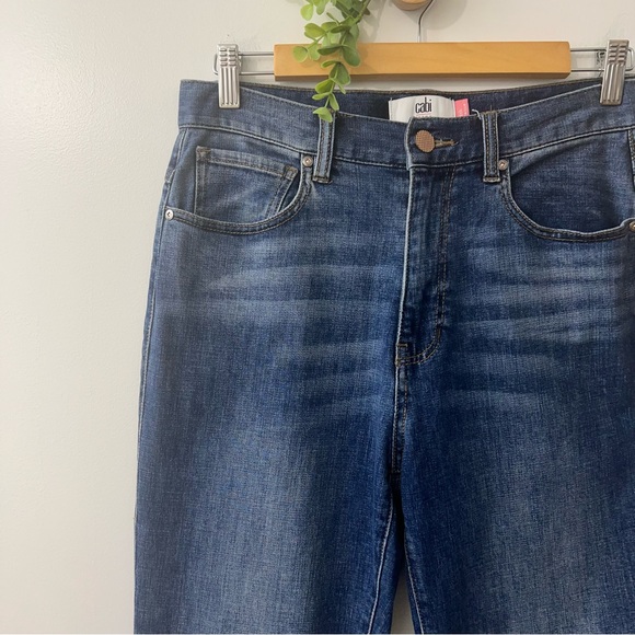 Cabi Jeans Blue Wash Denim 5th Avenue Stretch Ultra High Rise - Picture 5 of 11